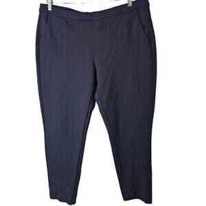 Liverpool Dress Pants Womens Size 12 Blue Polka Dots Stretch Career High Rise